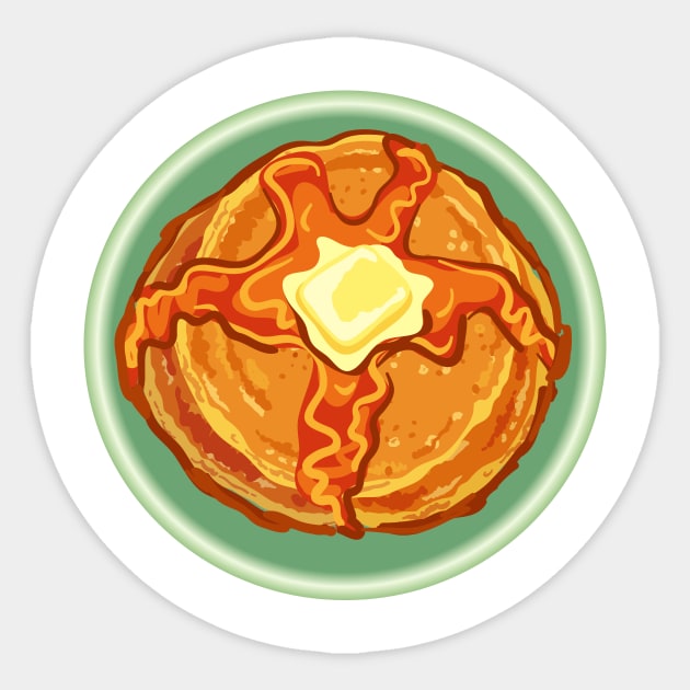 Above the Pancakes Sticker by SWON Design